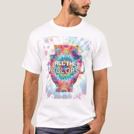 Tie-Dye Retro-trofédesign T Shirt