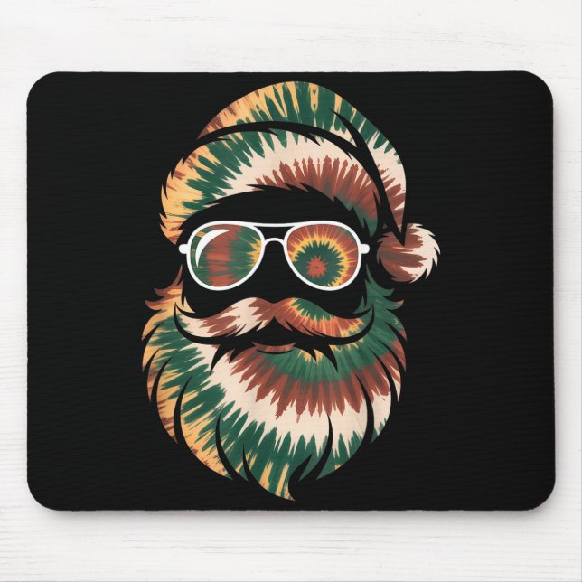 Tie Dye Santa Claus Face Xmas Boys Girls Kids Adul Musmatta (Framsidan)
