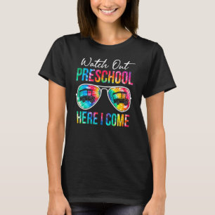 Tie Dye Se upp förskolan här, jag Kom tillbaka til T Shirt