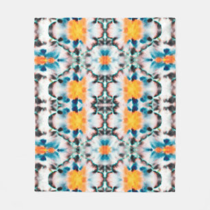 Tie Dye Seamless Mönster. Etnisk Abstrakt. psykolo Fleecefilt