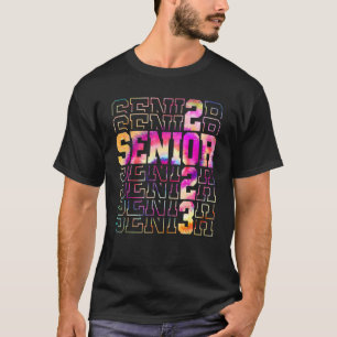 Tie Dye Senior Studenten Manar Girl Class of 2023 T Shirt