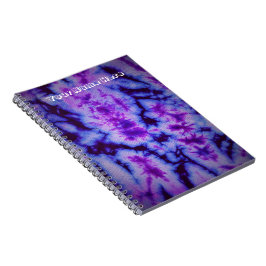 Tie Dye Shades of Lila & Blue Anteckningsbok