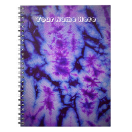 Tie Dye Shades of Lila & Blue Anteckningsbok