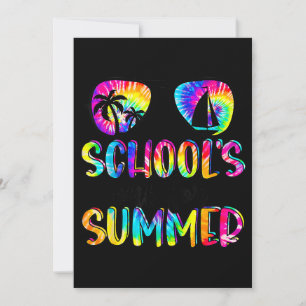 Tie Dye Sista Skoldagen Skolan Stangd For Sommaren Inbjudningar