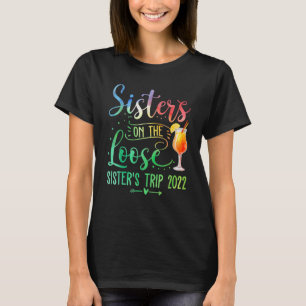 Tie Dye Sisters på Loose Sister's Helg Resa T Shirt