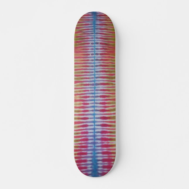 Tie Dye Skateboard - Blue Rand (Framsida)