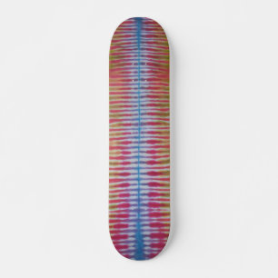 Tie Dye Skateboard - Blue Rand Bräda 19,5 Cm