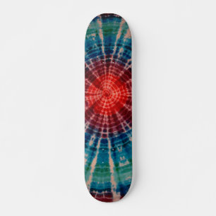 Tie Dye Skateboard - Blue Tiger Rand Bräda 20,5 Cm