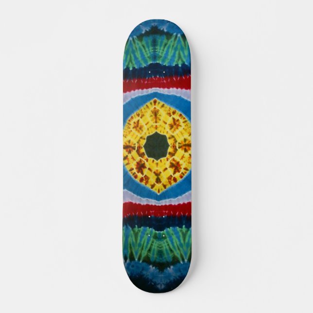 Tie Dye Skateboard - Öga Boll (Framsida)