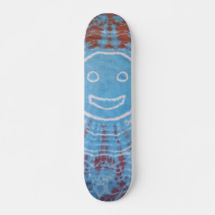 Tie Dye Skateboard - Smiley face