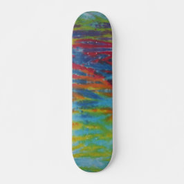 Tie Dye Skateboard - Tiger Rand