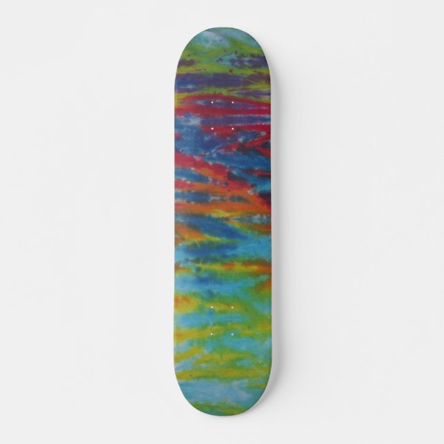 Tie Dye Skateboard - Tiger Rand (Framsida)