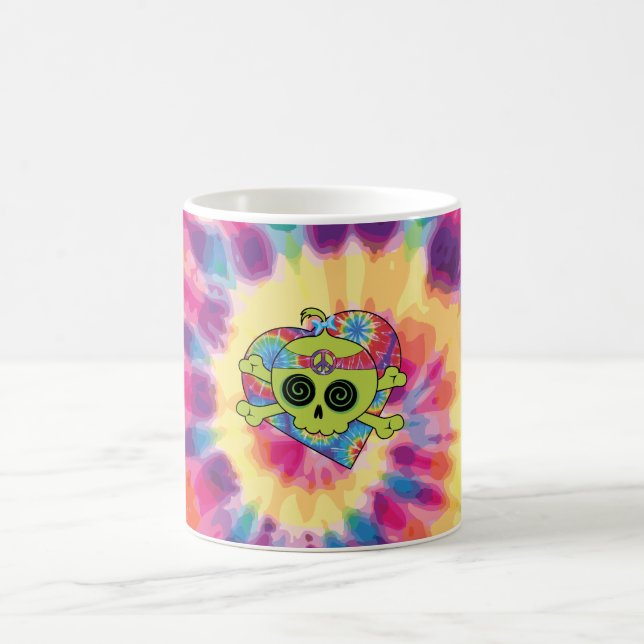 Tie Dye Skull Kaffemugg (Center)