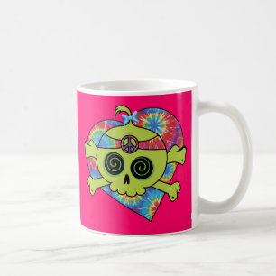 Tie Dye Skull Kaffemugg