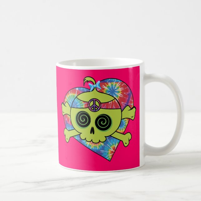 Tie Dye Skull Kaffemugg (Höger)