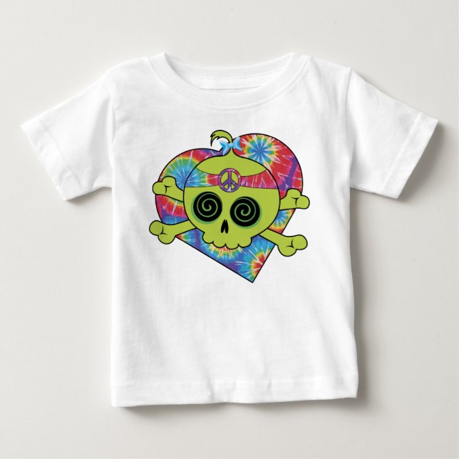 Tie Dye Skull T-shirt (Framsida)