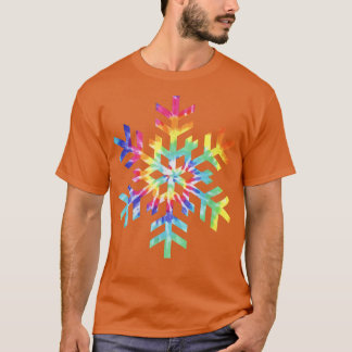 Tie Dye Snowflake Vintern Jul 919 T Shirt
