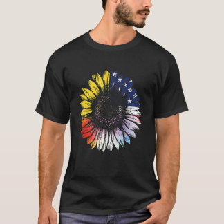 Tie Dye Solros American US Flagga 4:e juli Pat T Shirt