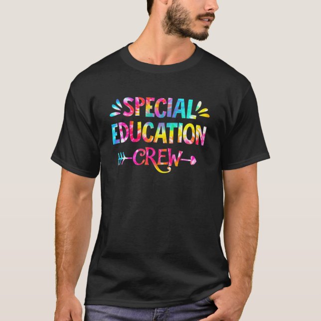 Tie Dye Speciell Education Crew Sped Squad Speciel T Shirt (Framsida)