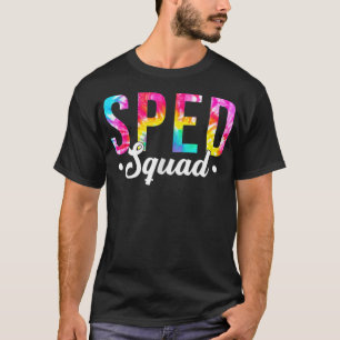 Tie Dye Sped Squad Speciell Ed Lärare tillbaka til T Shirt