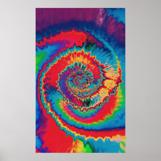 Tie-Dye Spiral Poster (Framsidan)