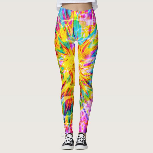 TIE DYE SPLASH  LEGGINGS (Framsida)
