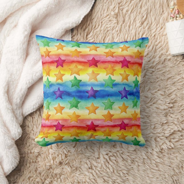 Tie Dye Stars  Kudde (Filt)