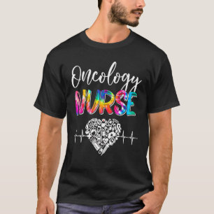 Tie Dye Stethoscope Oncology Sjuksköterskedagar T Shirt