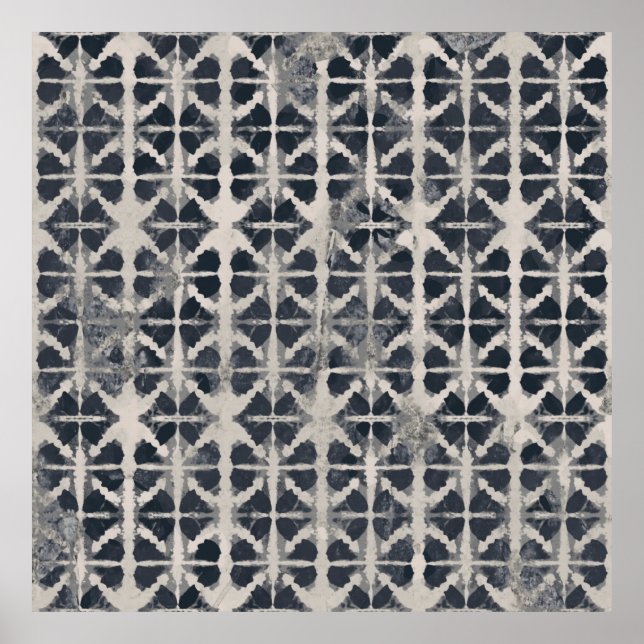 Tie dye struktur kreativ upprepar modern patternaf poster (Framsidan)