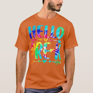 Tie Dye Student Lärare Hej PreK Back to school T Shirt