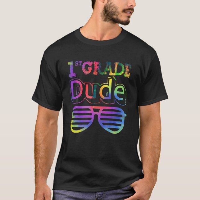 Tie Dye Sunglasses Back to school B. T Shirt (Framsida)