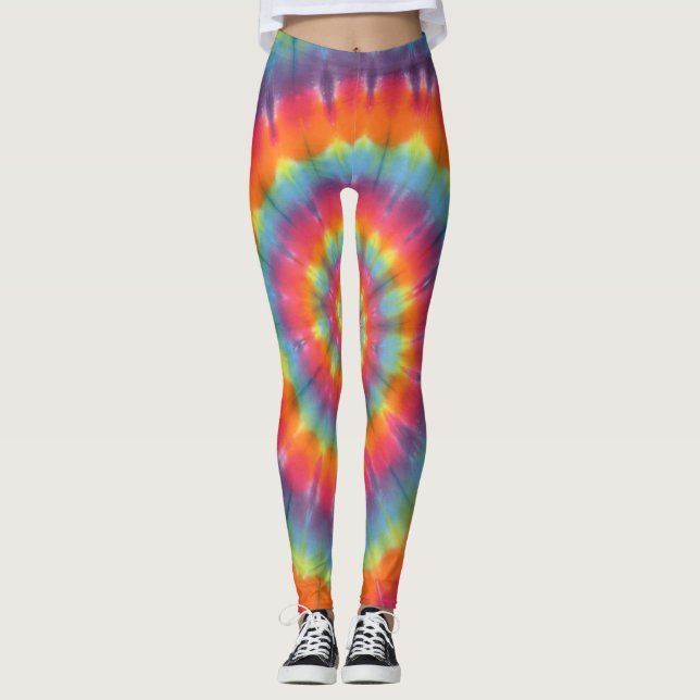 Tie Dye Swirl Leggings (Framsida)