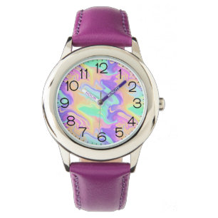 Tie Dye Swirl Marble Retro Groovy Armbandsur