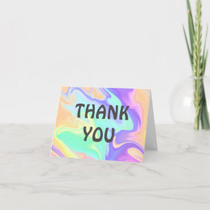 Tie Dye Swirl Marble Retro Groovy Tack Kort