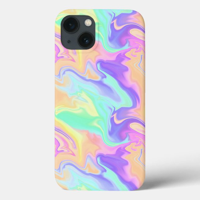 Tie Dye Swirl Pastel Groovy (Baksida)
