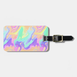 Tie Dye Swirl Pastel Groovy Bagagebricka