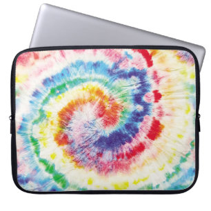 Tie Dye Swirl. Sömlös Tiedye Mönster. Fabric Mu Laptop Fodral