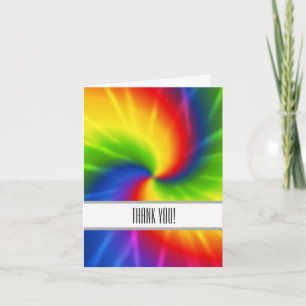 Tie Dye Tack Kort