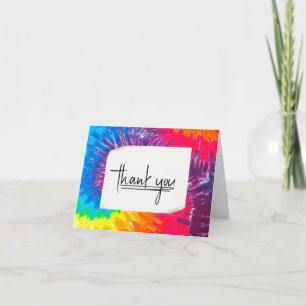 Tie Dye - tackkort Kort
