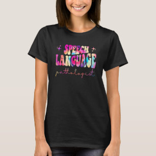 Tie Dye Tal Language Therapy Patholog Retro T Shirt