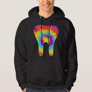 Tie Dye Tand 60-tals Tandläkare Tandhygienist Assi Hoodie