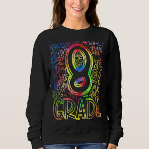 Tie Dye Team Kid Teacher Back to school 8 Klass T Shirt