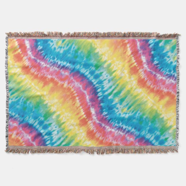 Tie Dye Throw Blanket Mysfilt (Framsidan)