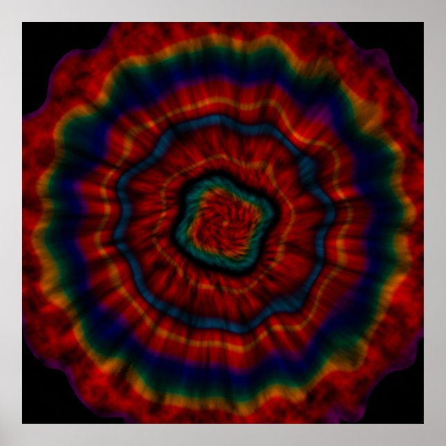 TIE DYE THROW POSTER (Framsidan)