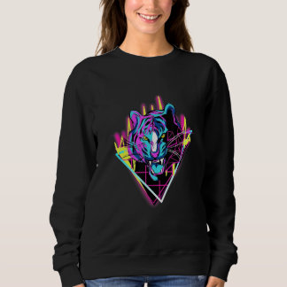 Tie dye Tiger Face Cute  Tiger Head Stripes T Shirt