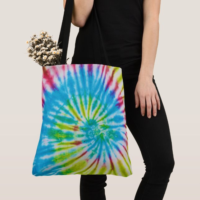 Tie Dye Tote Bag Tygkasse (Närbild)
