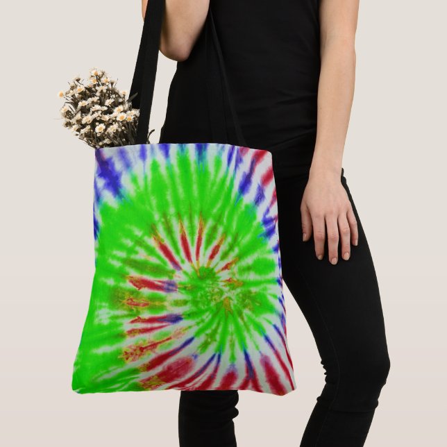 Tie Dye Tote Bag Tygkasse (Närbild)