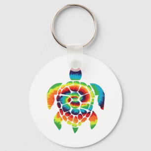 Tie Dye Turtle Nyckelring