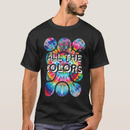 Tie-Dye Twist of Färg Retro Stil T Shirt
