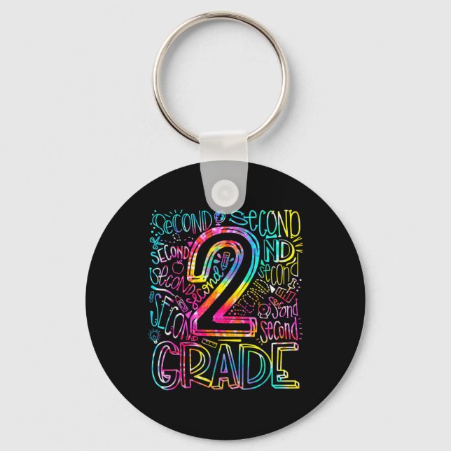 Tie Dye typografiteam 2:a klass andra klass te Nyckelring (Framsida)